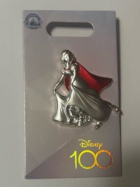 Disney Parks 100th Anniversary Snow White 100 Years Wonder Platinum D100 Pin NEW